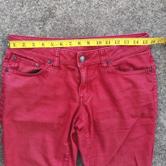 PrAna Kara Organic Cotton Jeans Straight Leg Faded Red Women's Pants Size 6 / 28 - Picture 8 of 14